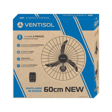 0550/1359/543 - VENTILADOR OSC. PAREDE GRADE ACO 60CM PRETO