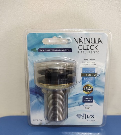 VALVULA CLICK 7/8 INOX - TAMPA PEQ. VC78-PIN