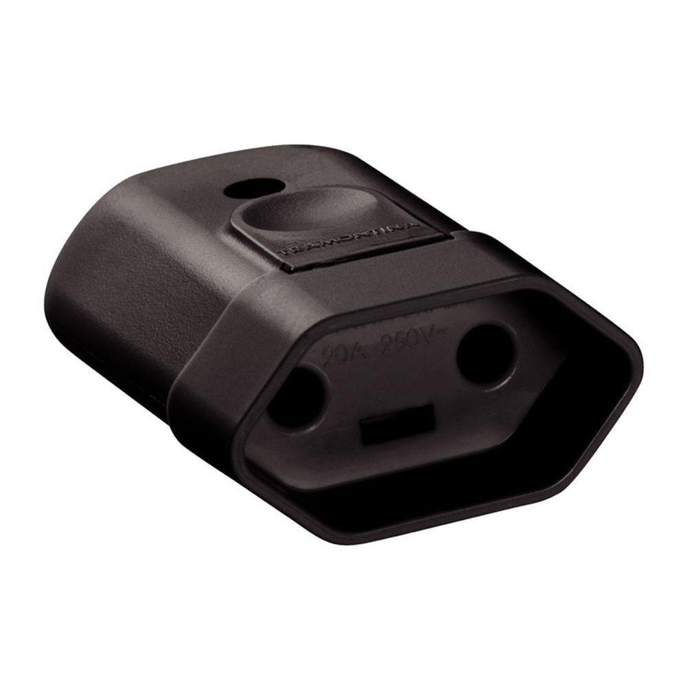 PLUG FEMEA 2P PRETO 20A - 57403/054