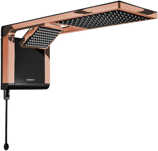 CHUVEIRO ACQUA DUO PRETO/ROSE GOLD (7800W) 220V