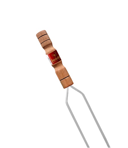 ESPETO GAUCHO DUPLO ALUMINIO 75CM