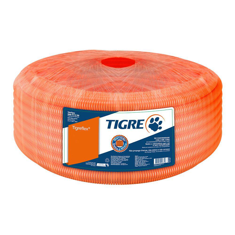 50M MANGUEIRA CORRUGADA LARANJA 3/4" (25MM)