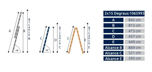ESCADA EXTENSIVEL 2X15