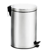 LIXEIRA STAND. INOX 12L C/ PEDAL 3045-3040/203
