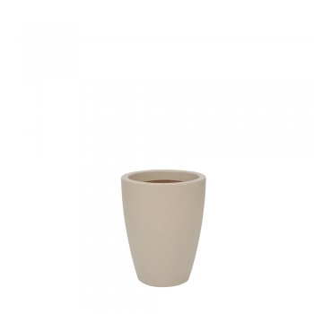 VASO MALTA CONE 30X40CM GRANITO AREIA