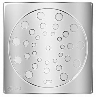 GRELHA QUAD. C/ FECHO 100MM ACO INOX 7720-1