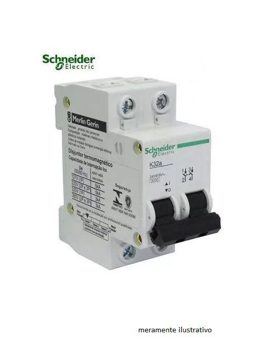 DISJUNTOR DIN BIPOLAR BRANCO 63 AMPERES