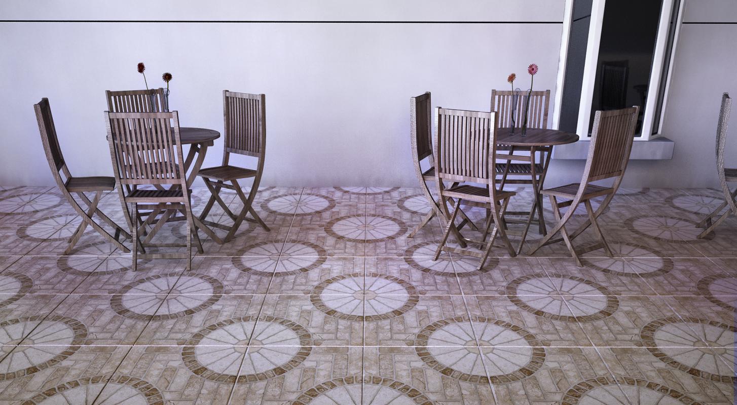 PISO 50.8X50.8 HD POMPEIA MARROM AD 'A' PEI-5