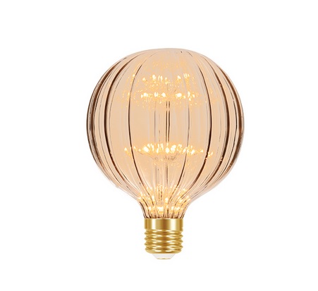 LAMP LED FIREWORKS VINTAGE G125 AMBAR