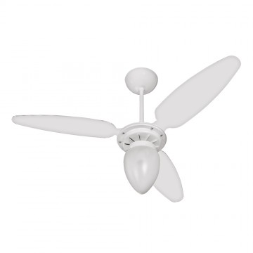 3575/0291- VENTILADOR WIND PERA BRANCO 3 PAS BRANCO/MOGNO