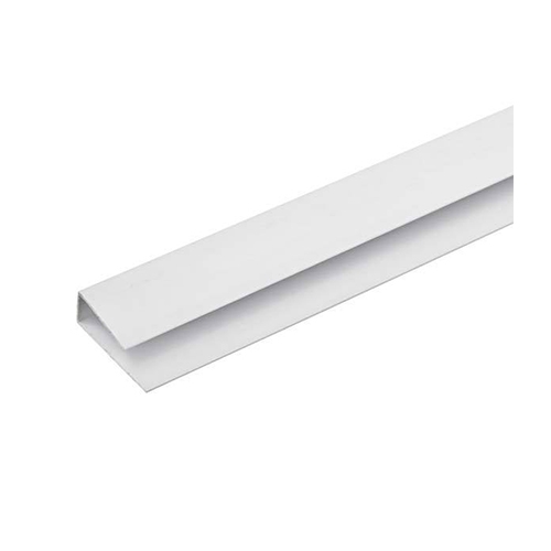 BARRA ARREMATE PVC TIPO "U" - BRANCO - 6M