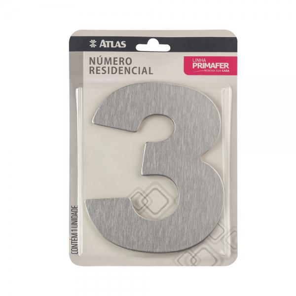 NUMERO "3" ESCOVADO - PR3001/3