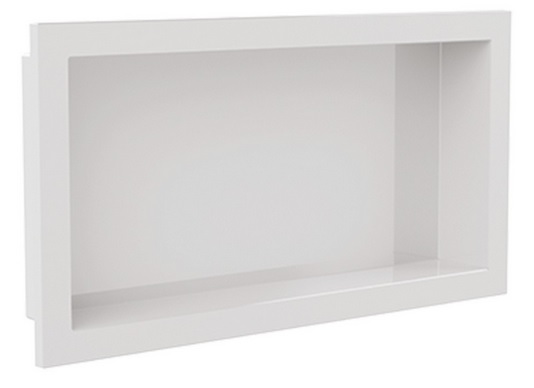 NICHO P/ EMBUTIR 30X60CM - BRANCO