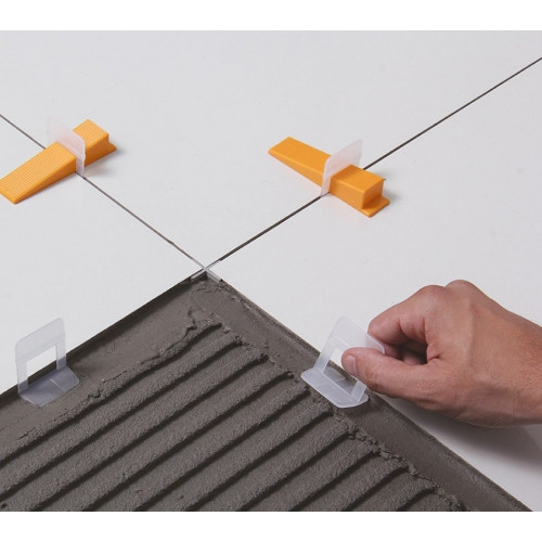 PACOTE CLIPS 1.0MM NIVELADOR PORCELANATO (50 UN)