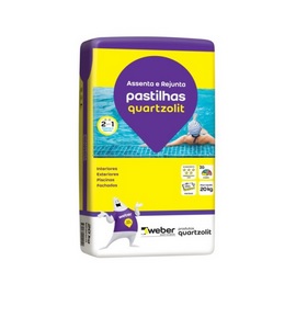 ARGAMASSA PASTILHA DE VIDRO BRANCA 5KG