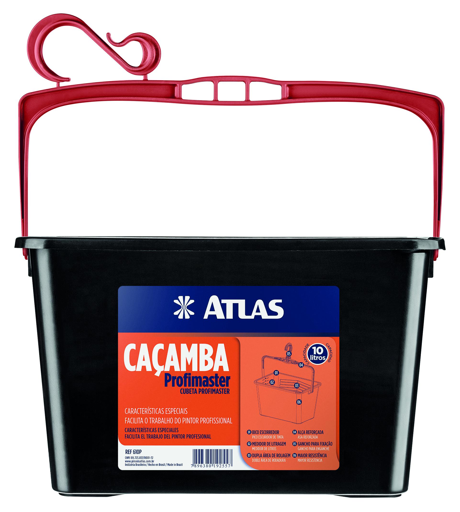 CACAMBA 10L PRETA 610P
