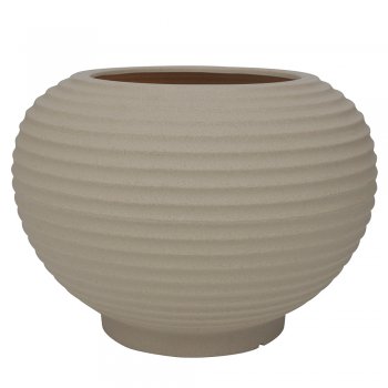 VASO BROMELIA 42X48CM GRANITO AREIA