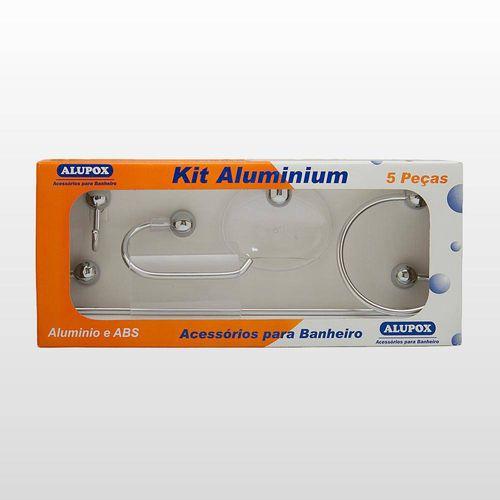KIT ACESSORIOS 5 PCS CROMADO