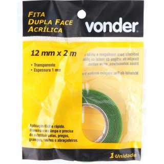 FITA DUPLA FACE ACRILICA 12MM X 2M
