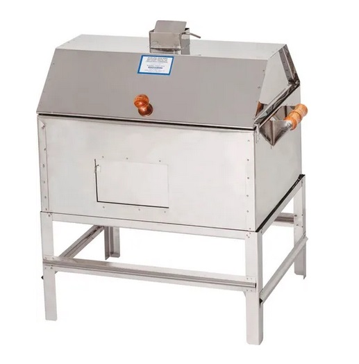 CHURRASQUEIRA INOX C/TAMPA GRANDE