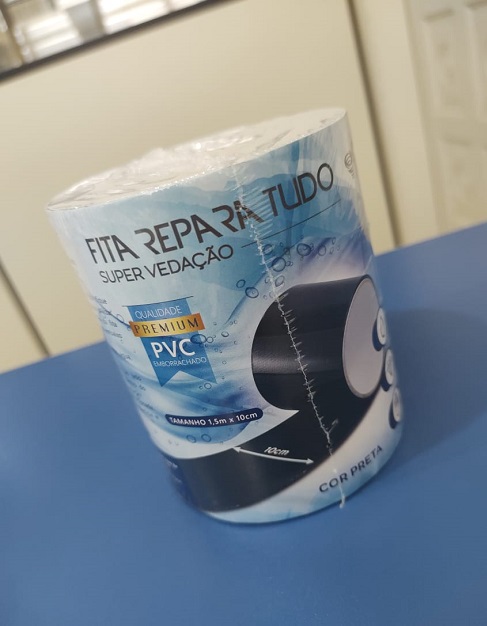 FITA REPARA TUDO PRETA 10 CM