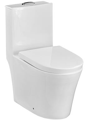 BACIO C/ CAIXA ACOPLADA ASSENTO SOFT CLOSE BRANCO - FLUIR