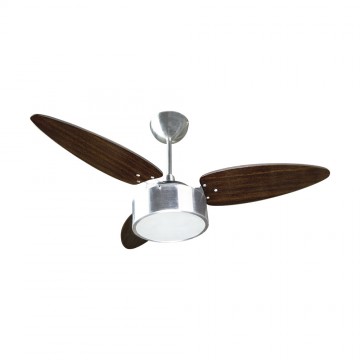 2080 - VENTILADOR FHARO 3 PAS DF ESCOVADO/TABACO