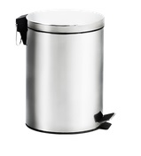 LIXEIRA STAND. INOX 5L C/ PEDAL E BALDE - 3045-3040/202